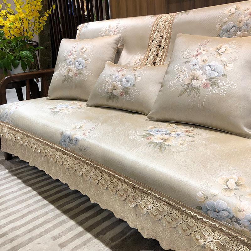 

Чехлы для диванов из синели, жаккардовой ткани, противоскользящие, универсальный чехол на четыре сезона, украшение для гостиной, диван, полотенце, домашний декор 75x70