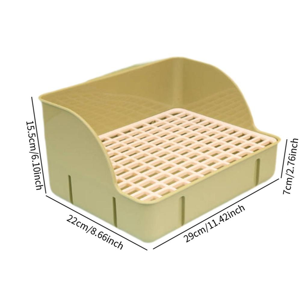 Rabbit Litter Tray Toilet Animal Potty Trainer Bunnies Corner Toilet Box for Ferret Hamster Dragon Cat Guinea Pig Dutch Supplies