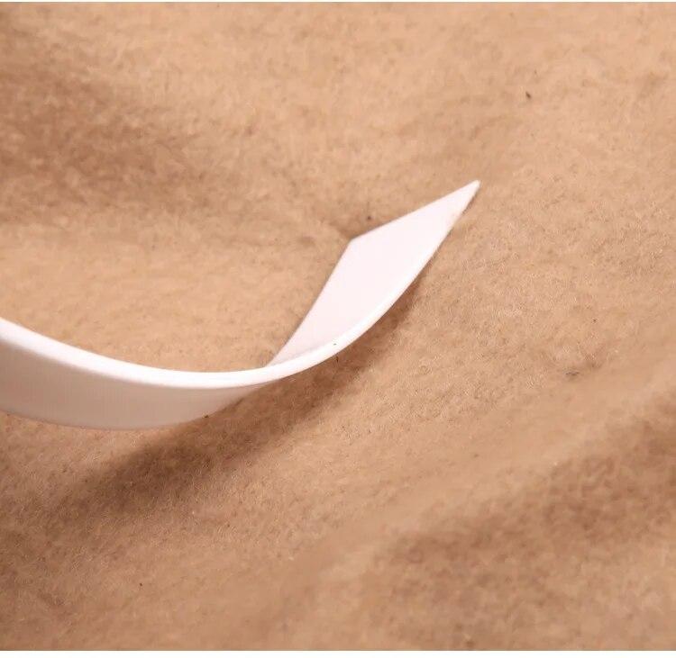 White Plastic Gumming Board Smear Glue Scraper Handmade Carving Stitching Sewing Leather Craft Tools