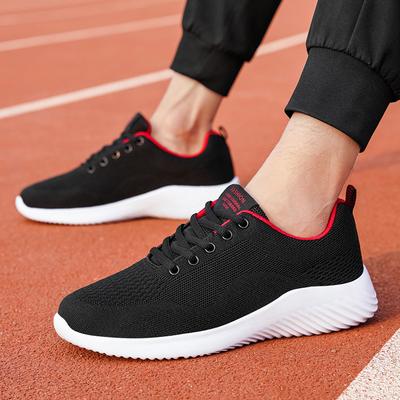 Lightweight Large Size Breathable Men's Shoes Breathable Fly-woven Mesh Trendy Casual Sports Shoes