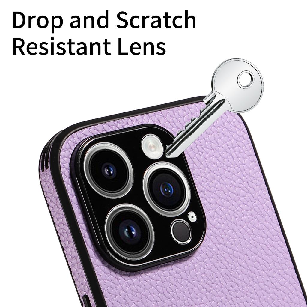 Suitable for iPhone15 Mobile Phone Case 13Pro Lychee Pattern All-inclusive Anti-drop Protective Case Apple 12 Solid Color Leather Case