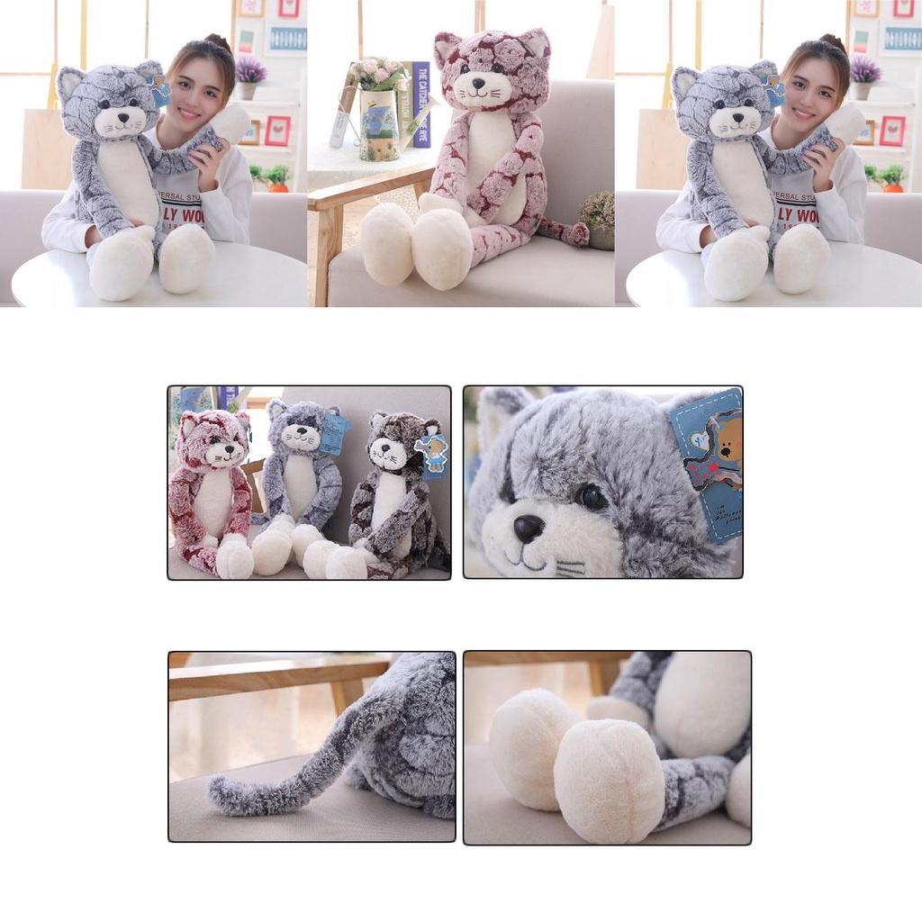 Adorable Large Cat Plush Toy Soft Cute Stuffed Doll Perfect For Christmas Gift