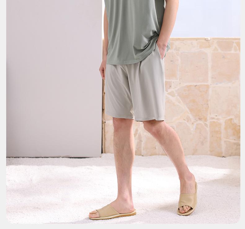 Xuanliang 26 new men's sleepwear summer thin Modal cotton vest shorts ice silk cool home suit set