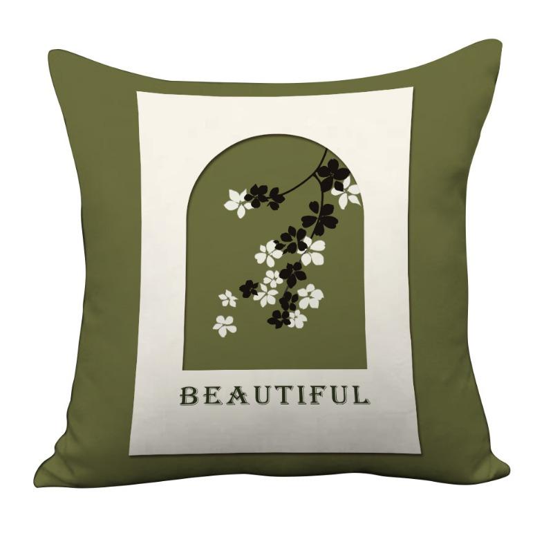 Nordic Retro Light Luxury High-end Pillowcase Living Room Bedside Sofa Pillow Bedroom Cushion Pillow Case