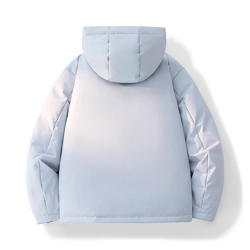 Mens Winter Hooded Puffer Jacket Thick Warm Casual Outerwear With Duck Down 85% Fill Power 600