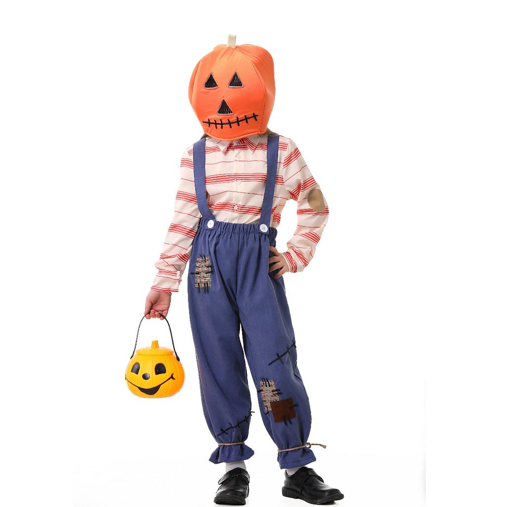 Family Halloween Pumpkin Costume Matching Set for Parent-Child Party