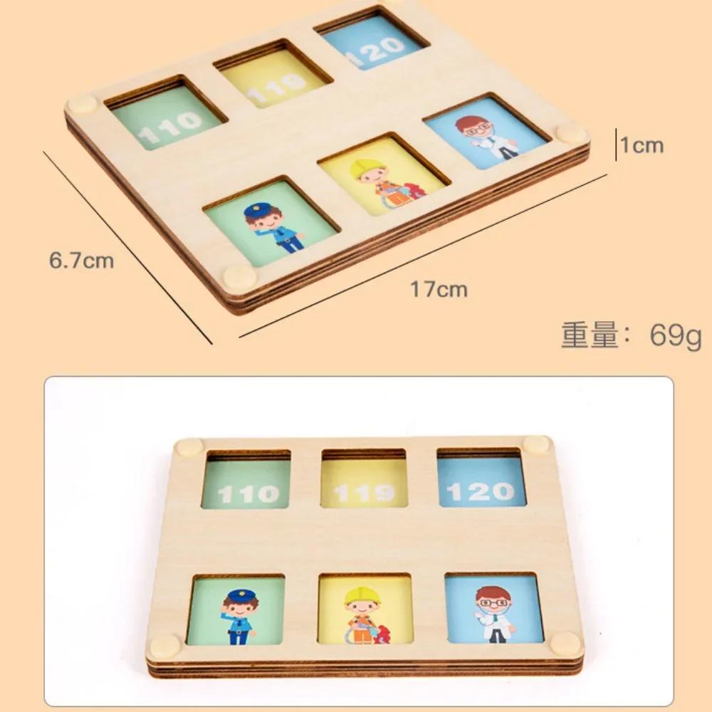 Dřevěná DIY aktivní deska pro děti Montessori odemykací západka dveří párovací puzzle Hračky pro rané vzdělávání a rozvoj dovedností pro děti