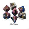 7 Piece RPG Dice Set Polyhedral 4 Color for Role Playing Game Cafe