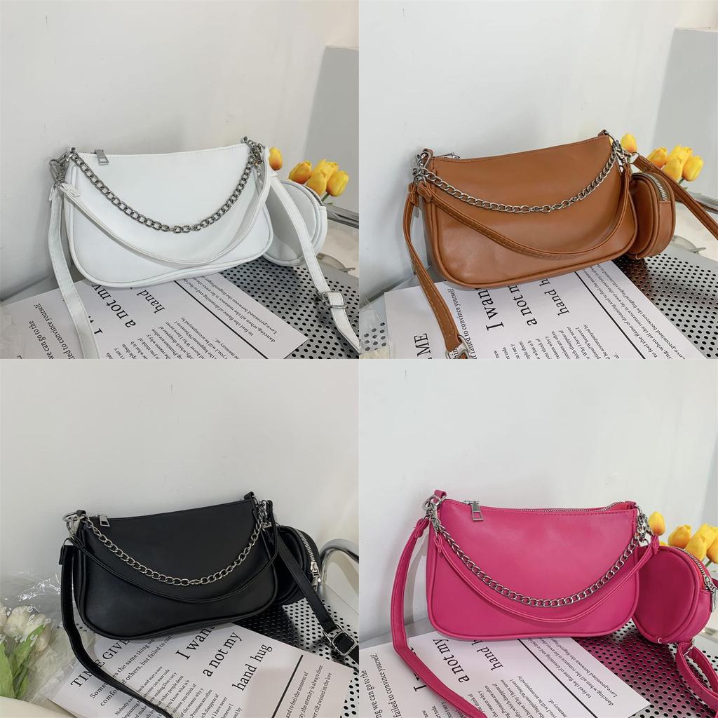 2023 Summer New Fashion Simple Shoulder Bag Street Trendy Retro Handbag Casual Commuter Armpit Bag