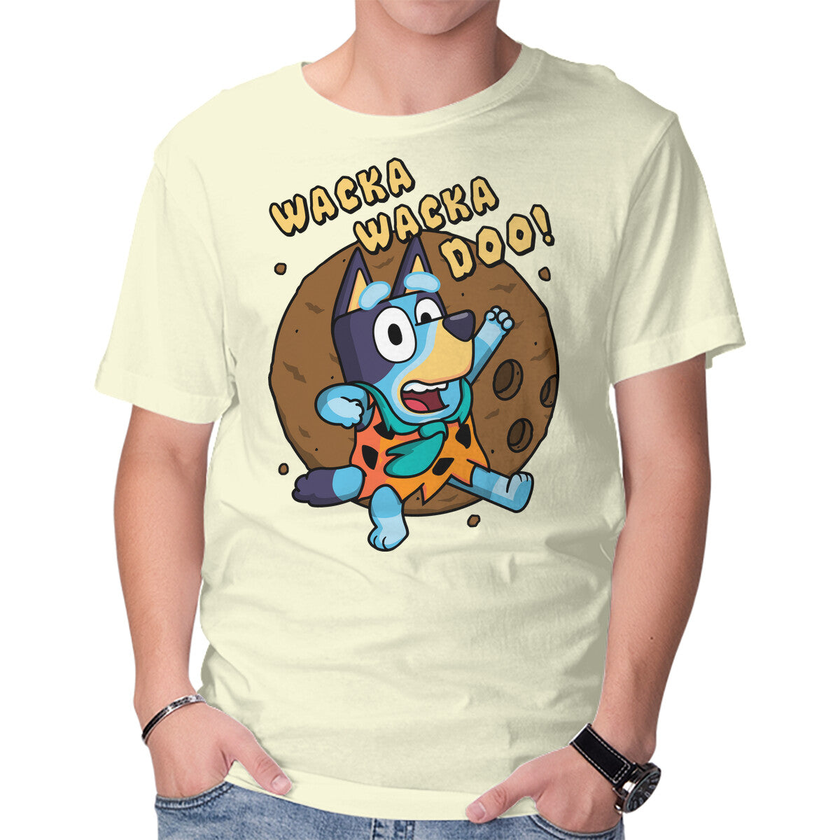 Unisex Crew Neck T-Shirt Wacka Wacka Doo Graphic Short Sleeve Casual Tee XL