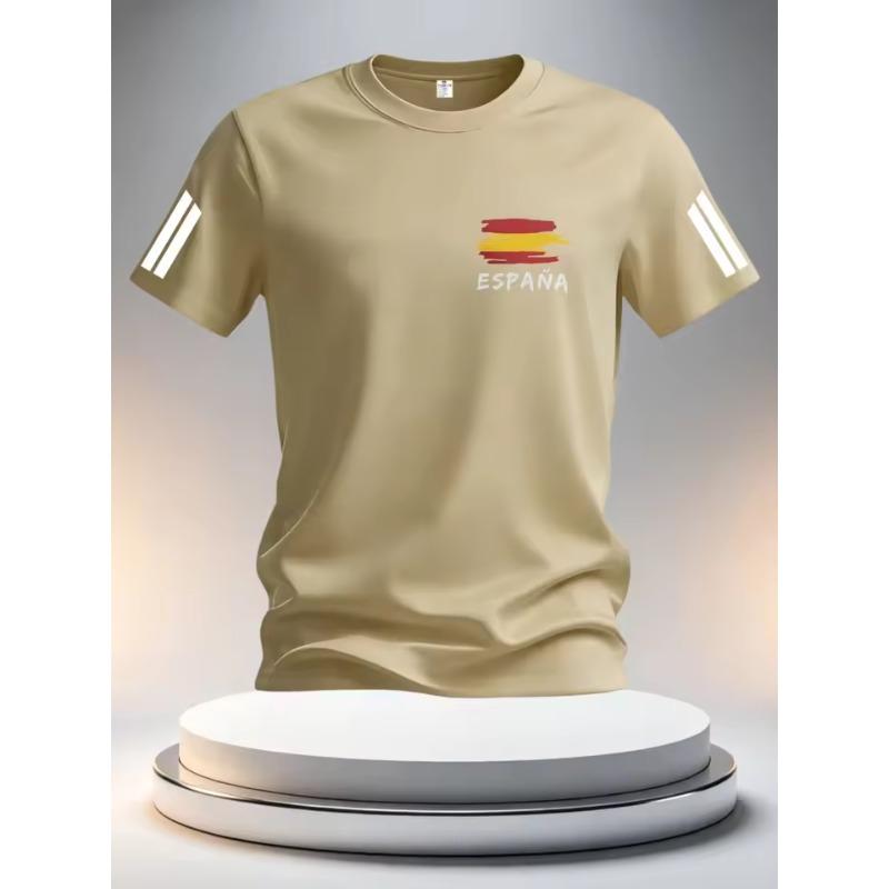 3D Print Summer Spain Football Jerseys Men Classic God Spain Short Sleeve Tees Casual O-Neck Sports Style T-Shirt Man Clothing