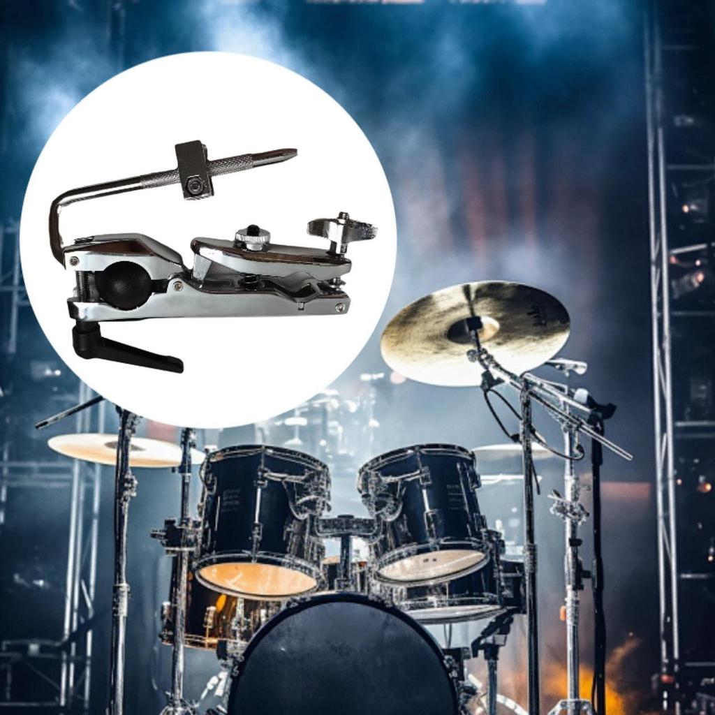 Clamp Bracket Cowbell Holder Sturdy Cow Bells Stand Metal Accessory Drum Set Fixture for