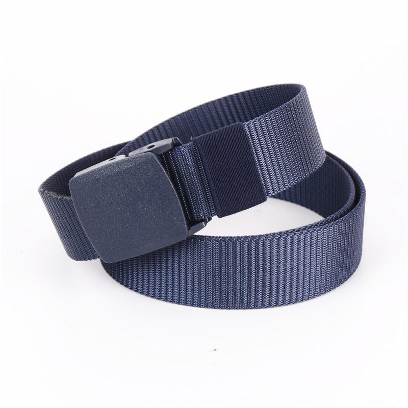 Outdoor Sports Nylon Tactical Belt Plastic Buckle Anti-Allergy Canvas Belt Men's Casual Environmental Protection