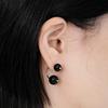 Onyx C Clutch Earrings