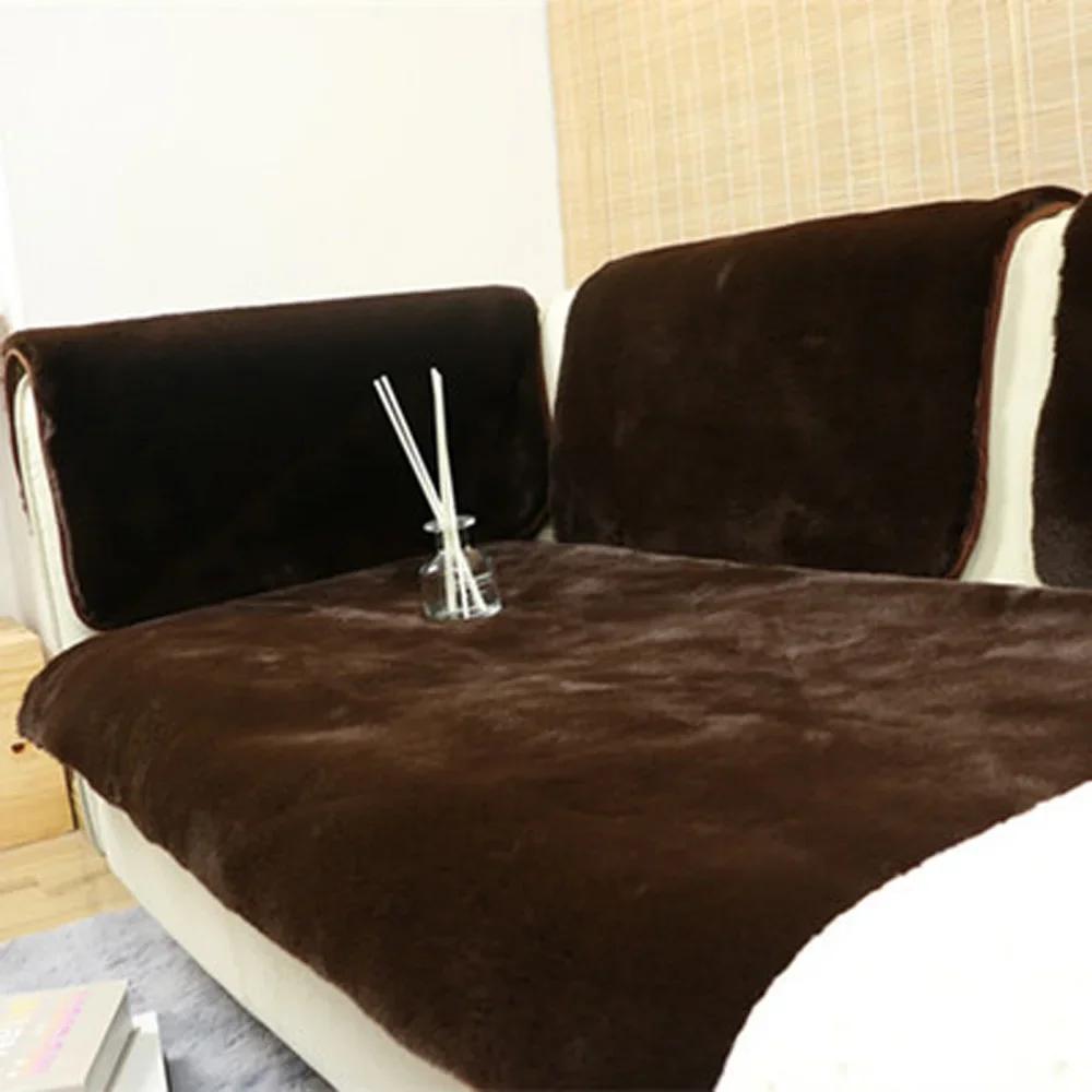 

Прямоугольный чехол на диван Чехол Зимняя подушка для дивана Цельный Светлый цвет Европейский стиль Темная подушка для сиденья Комбинация дивана 60*60cm