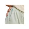 Adidas Originals Essentials+ Made With Hemp Solid Color Logo Embroidery Elastic Waist Straight Regular Shorts Women bottoms Linen-Green IC1505