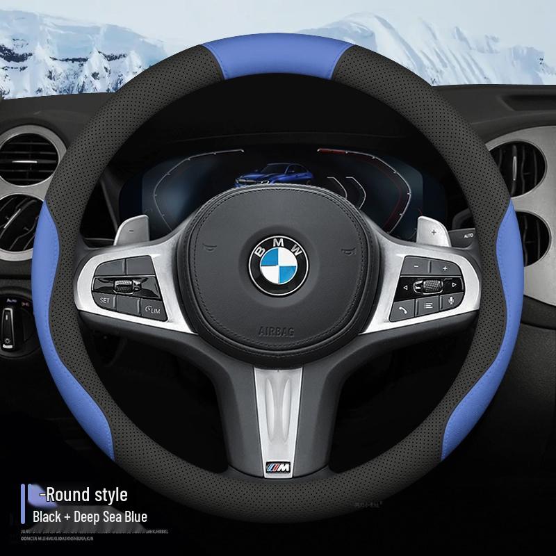 

Four Seasons Luxury Steering Wheel Cover for BMW 5, i5, 525, 530li, New 4 Series, 7 Series 735/740 BMW 4 Series (Imported)