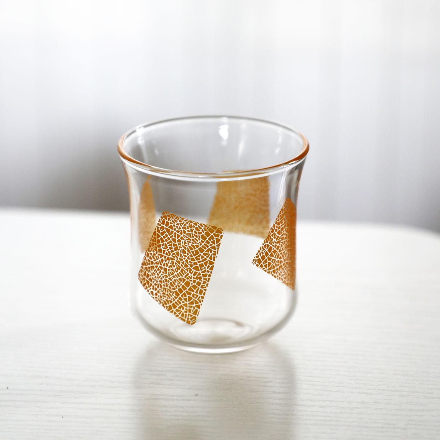 

Japanese style high borosilicate glass turtle pattern gold ice cracked coffee cup, coffee aroma cup, heat-resistant flower tea c 101-200ml
