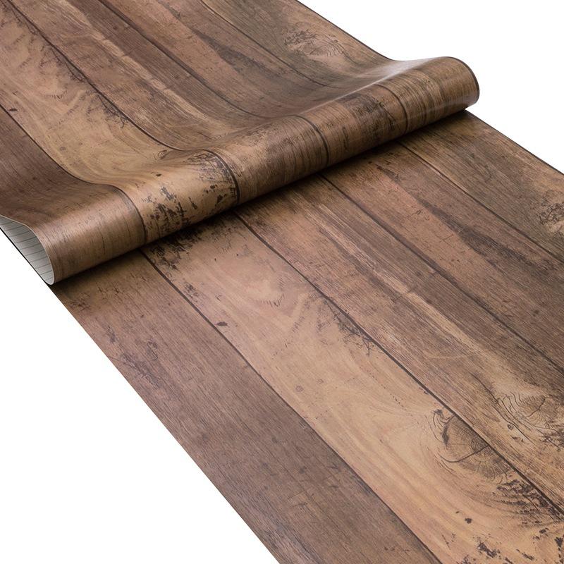 10M Brick Wallpaper Table Cabinet Transformation Wood Grain Waterproof PVC Peel And Stick Background Self Adhesive Wall Sticker