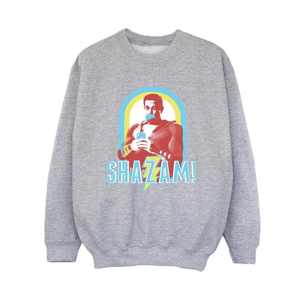 DC Comics Boys Shazam Buble Gum Frame Sweatshirt