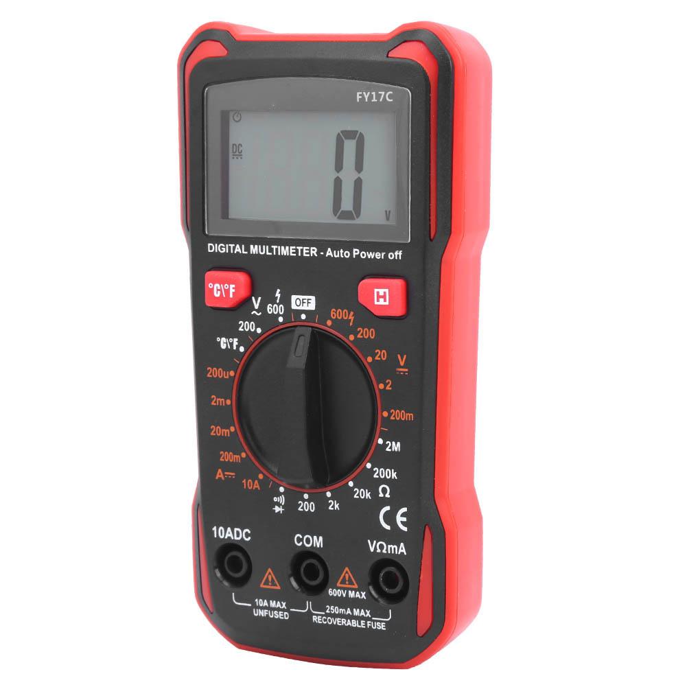 Multimetro Digitale FY17C Portatile per Misurazione Tensione AC DC Strumento di Test Corrente DC