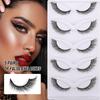 Oblique Flying Fox Eye False Eyelashes 5 Pairs Of Simulated End Of Eye Extended Eyelashes