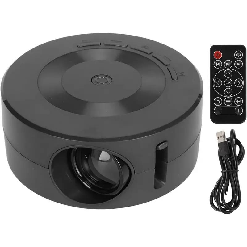 Mini Projector Screen 1080P 4K Portable Wired Projector Small Home Theater Kids Gift Cinema Video Smart HD TV Movie Media Player For IOS Android