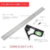 zmart 300mm Combination Angle Square Ruler, Stainless Steel Protractor, Multi-Function Measuring Tool, Carpenter's Tool