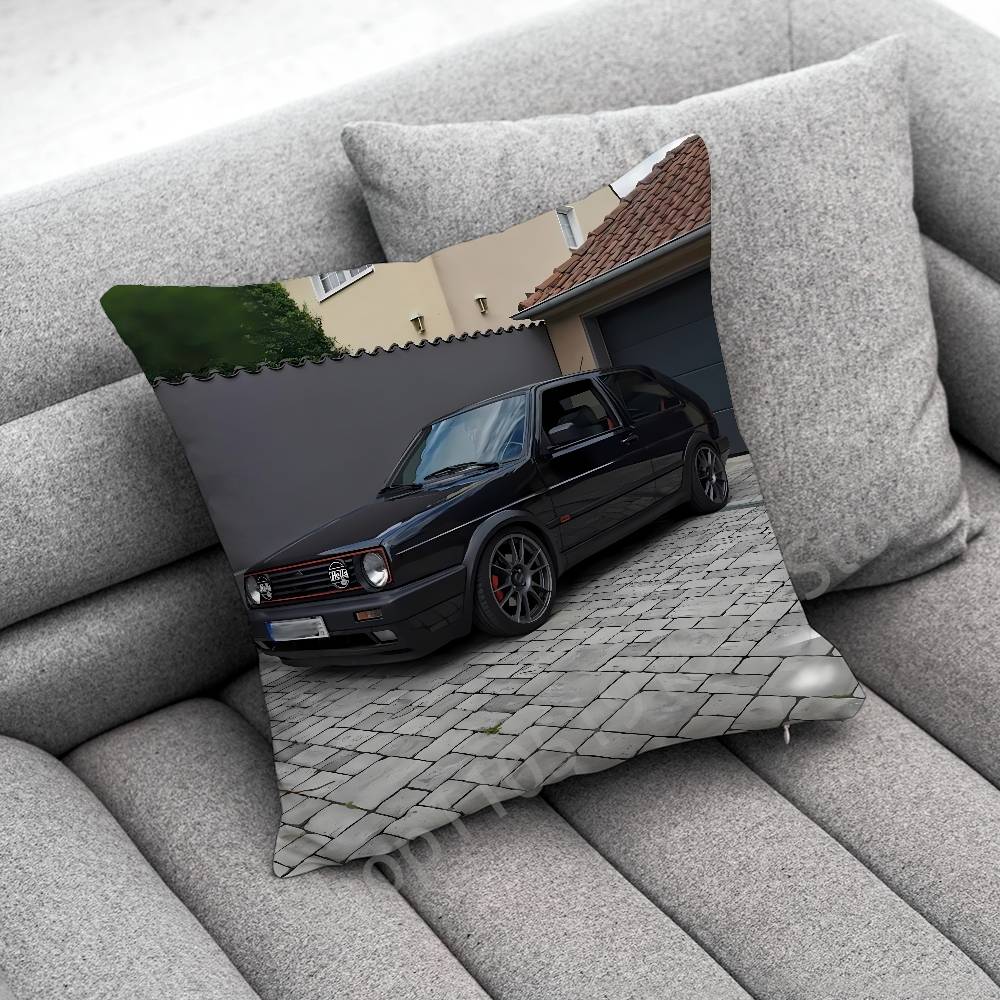 G-GOLF Car G-Gti Throw Pillow Case For 50x50cm 40x40cm 55x55cm 45x45cm 30x30cm Square Bedroom Pillowcase Cover