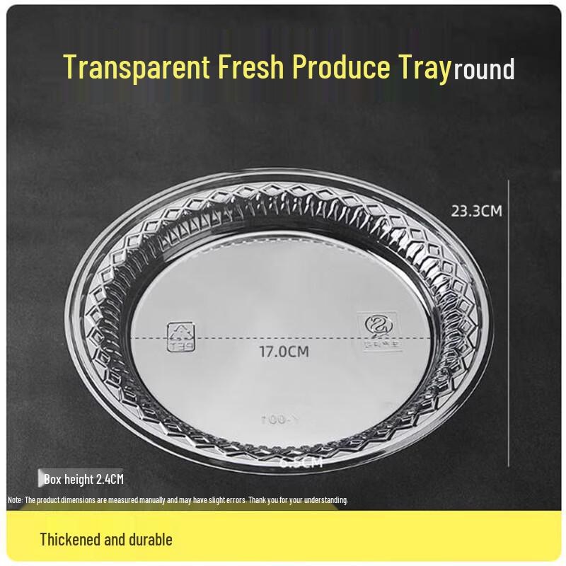 St. Bilai Transparent Rectangular Fresh Food Tray