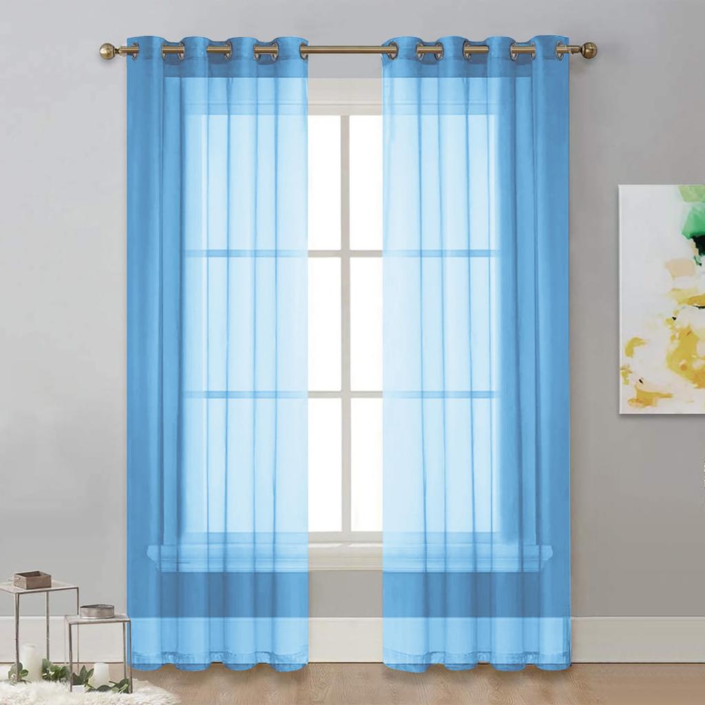 Solid Color Perforated Semi-Blackout Curtain Window Screen Living Room Bay Window Balcony Decorative Window Screen Shein