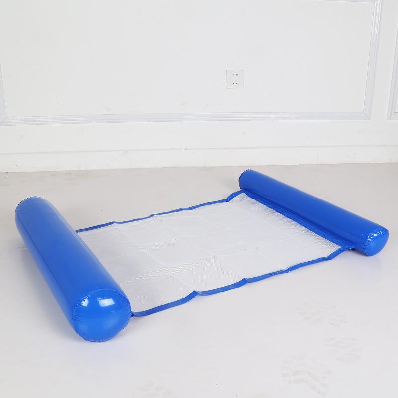Inflatable Hammock with Net, Foldable Backrest, Floating Lounge Chair, Water Bed Sofa.