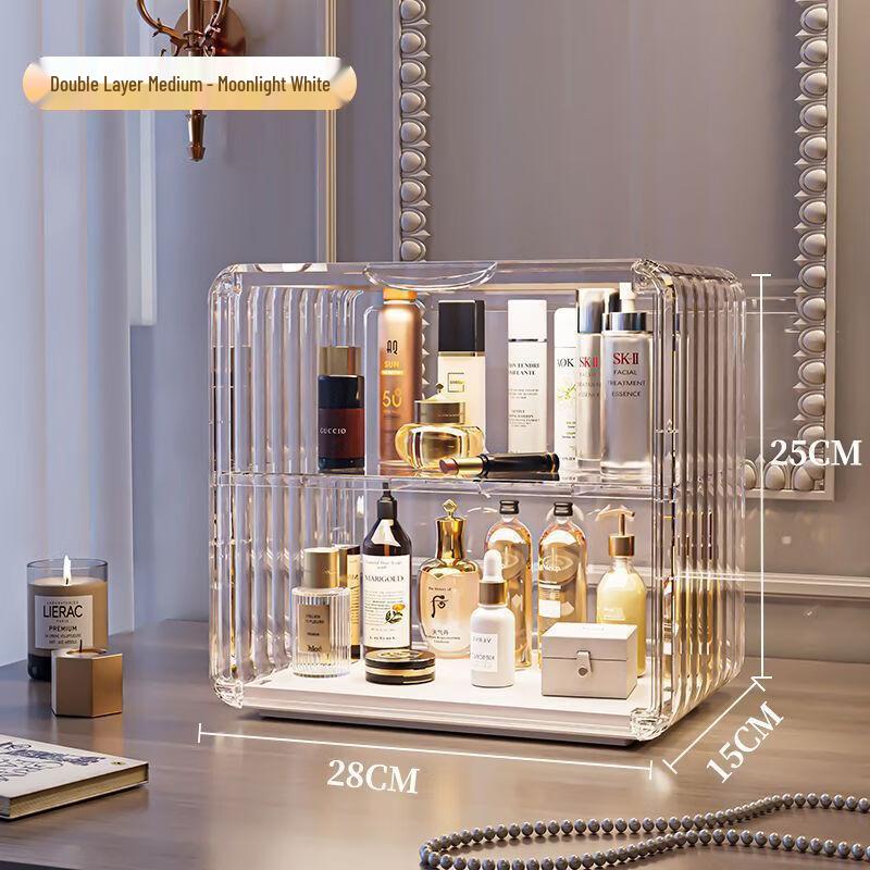 Transparent Desktop Dustproof Cosmetic Organizer