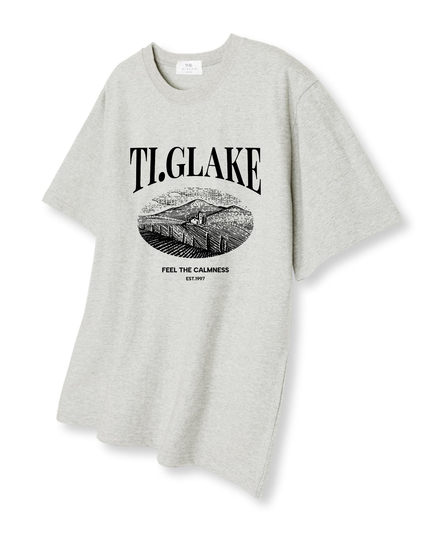 Tee Glake Glassland Oversized Short Sleeve T-Shirt Oatmeal Xxl