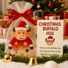 Christmas Pocket Hug Gift Mini Buffalo Pocket Hug Token with Heartwarming Cards Emotional Support Gifts for Friends Family