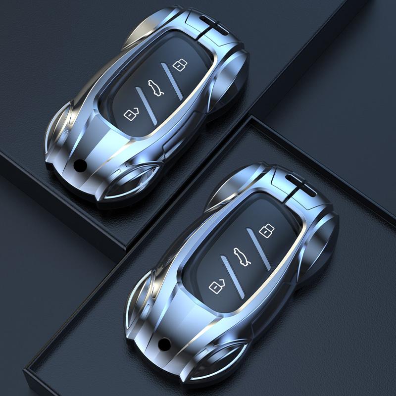 Metal Car Remote Key Cover Case Holder Protector Bag shell Keychain Fob For MG New ZS EV MG4 MULAN eHS MG5 MGi5 MG6 EZS 2025