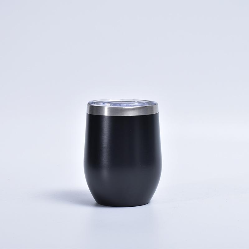 Copo Casca de Ovo de Aço Inoxidável 304 Copo em Forma de U com Tampa para Escritório de Negócios Isolamento a Vácuo de Camada Dupla e Conservação do Frio Copo Prático