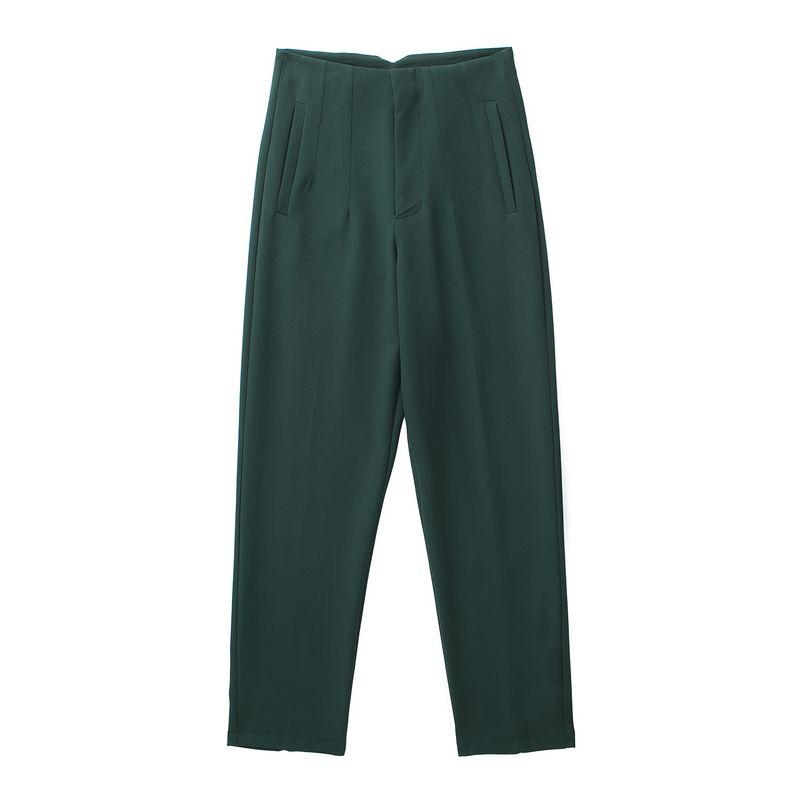 Cigarette Pipe Commute Leisure Candy Color Slim Looking Ankle-Length Pants