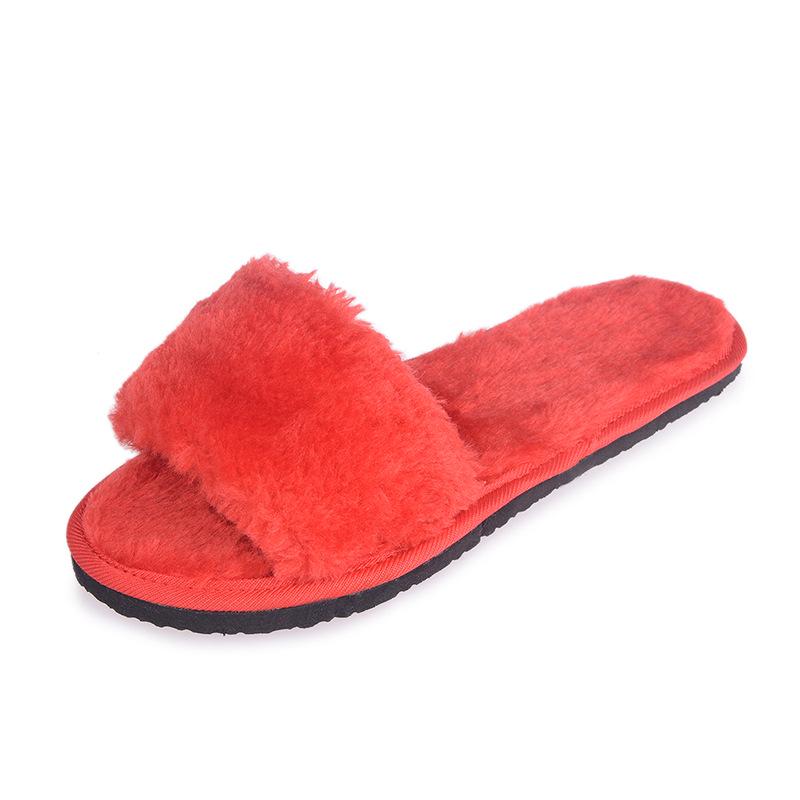 home slippers female open-toed foreign trade cotton slippers female flat bottom soft women's shoes slippers  women shoes