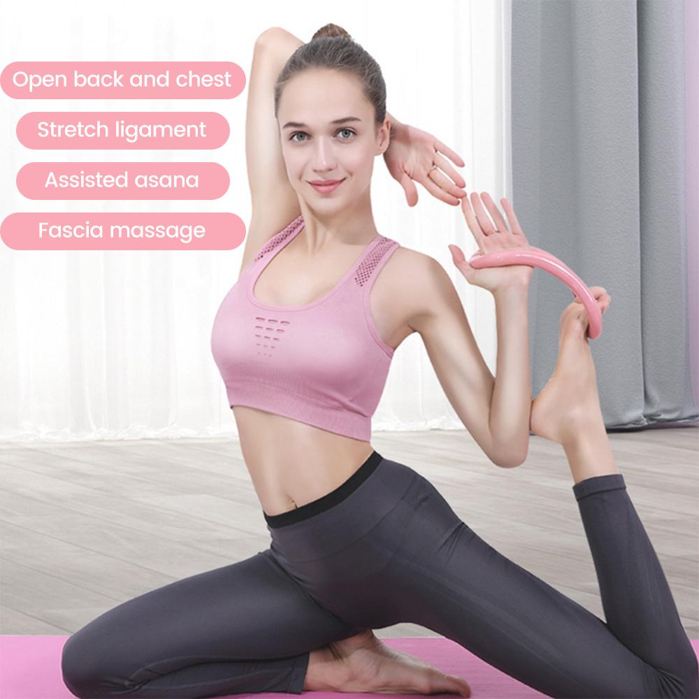 Yoga Massage Ring Pilates Stretch Resistance Circle Loop For Waist Shoulder Shape Bodybuilding Exercising Slim Legs Massage Tool