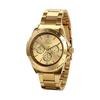 JewelryWe Men's Watch Analog Waterproof Stainless Steel Japanese Quartz Watch Men's Watch Round Formal Business Fashion Men's Accessories Golden Gold