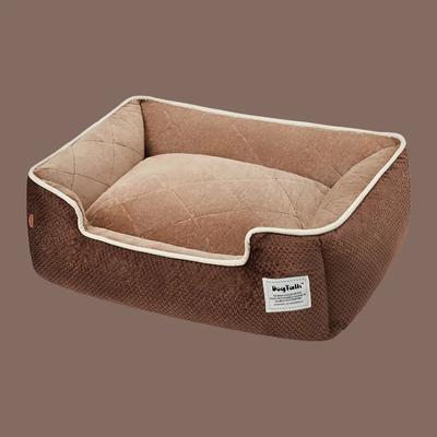 Dog Bed Dog House Sofa Kennel Soft Fleece Non-Slip Bottom Beds Washable Bite-Resistant Big Dog Beds Sized Cushion