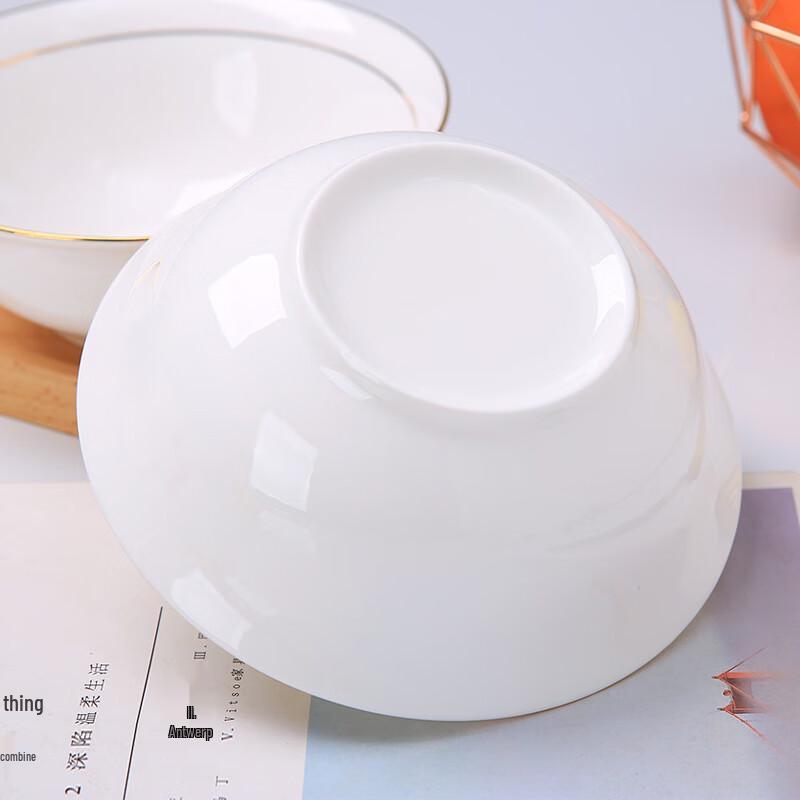 Jingdezhen European Gold Rim Bone China Bowl