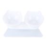 Transparent body Cat Feeding Bowl Slant mouth design Dog Food Bowl  Puppy kitten use