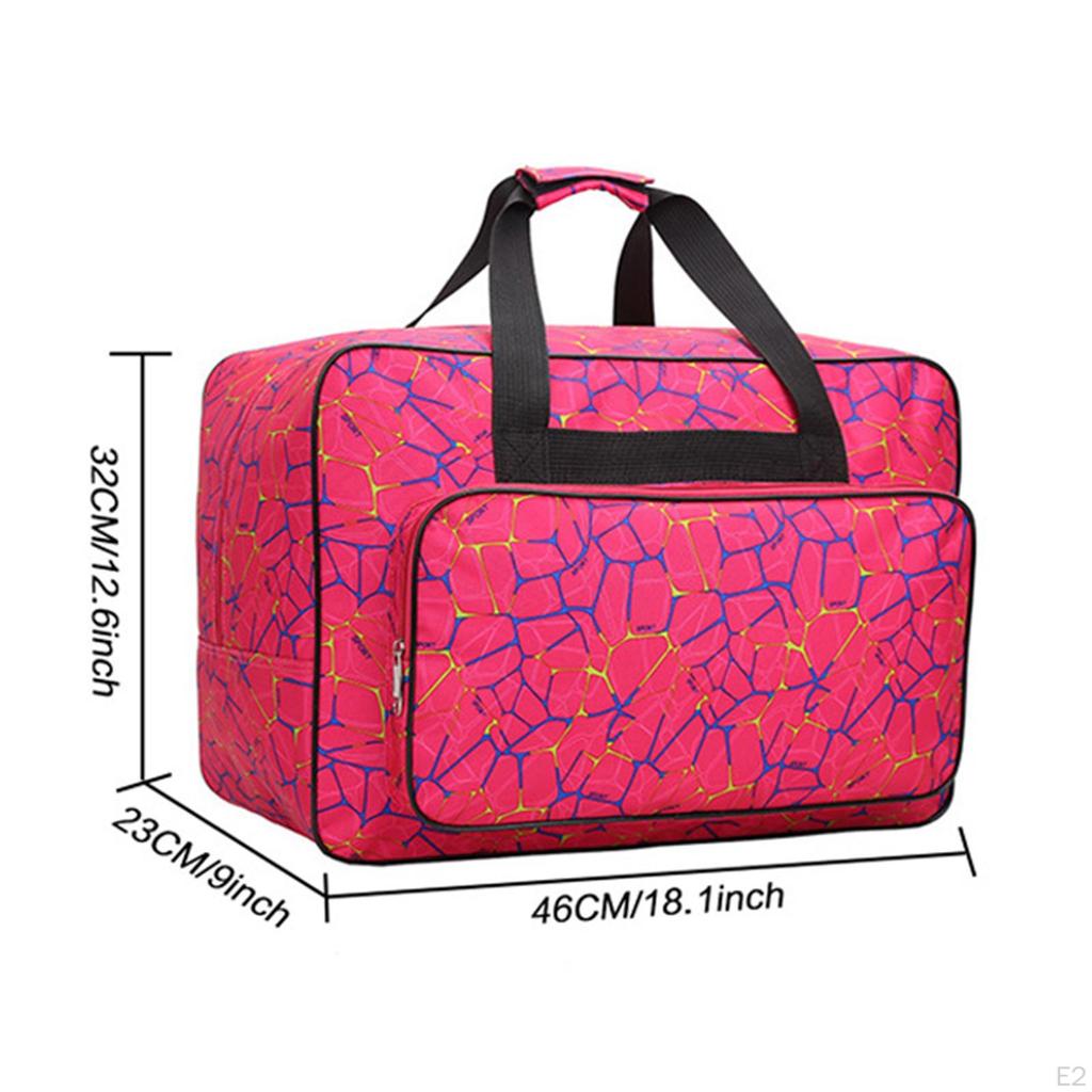 Compact Sewing Machine Travel Bag with Multiple Pockets