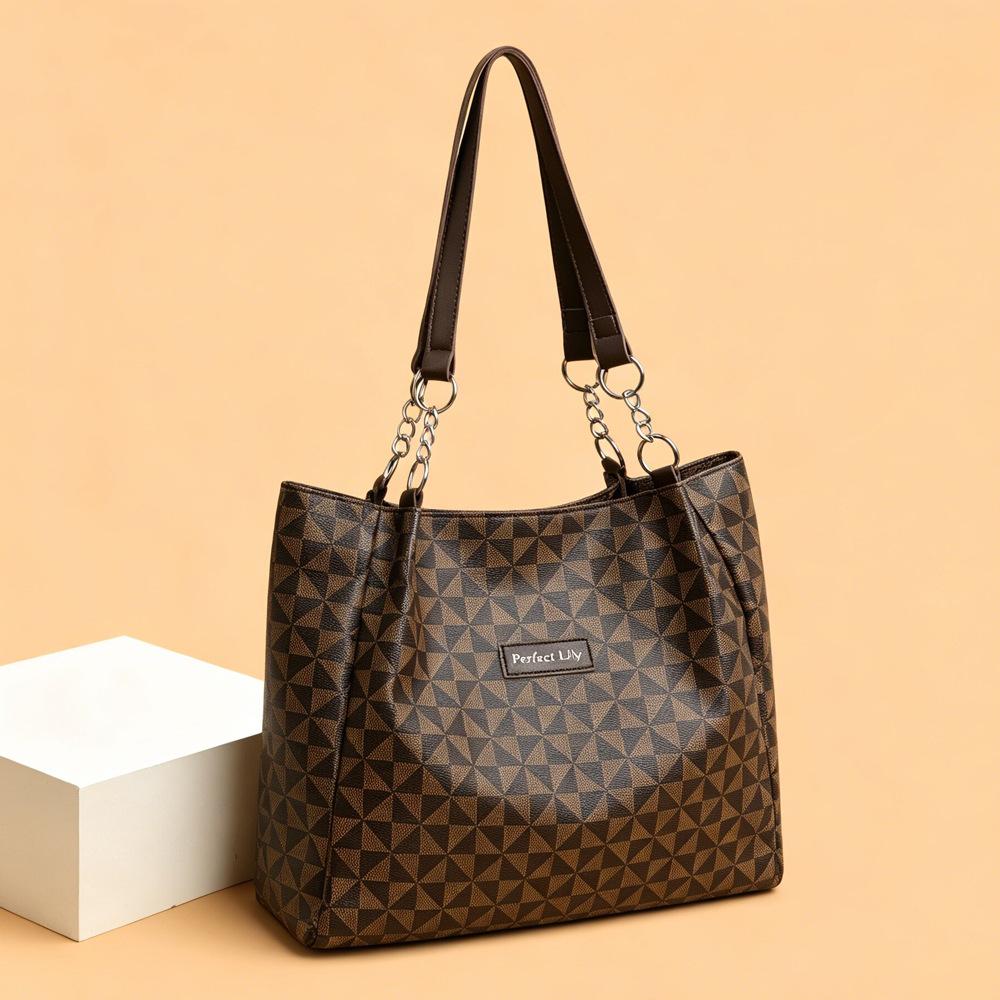 Ladies' Large Capacity Trendy Fashion Printed Casual Shoulder Bag Tote Bag