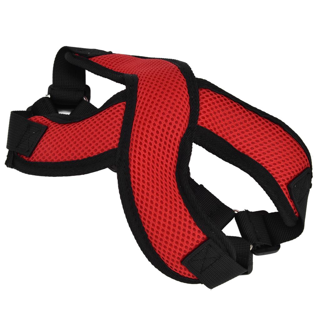 Pet Vest Harness Reflective Adjustable Comfortable Easy Control for Medium and Small DogRed S
