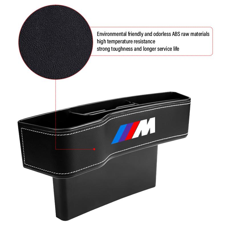 2 Piezas Organizador de Asiento de Coche Caja de Almacenamiento para la Ranura del Asiento Artículos Multifunción Para BMW Performance Power M1 M2 M3 M4 M5 M6 M8 E36 E60 E46 E39 E46 E90 E60 F07