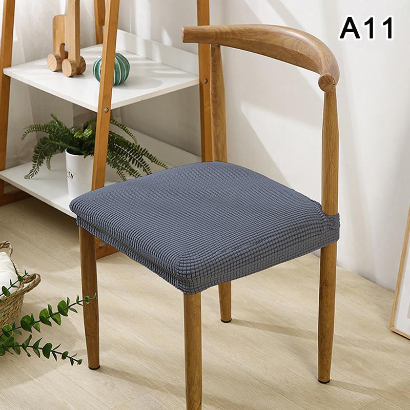 Stretch Chair Seat Covers Chairs Removable Washable Anti-Dust Upholstered Dining Room Seats Protector Cushion Slipcovers&