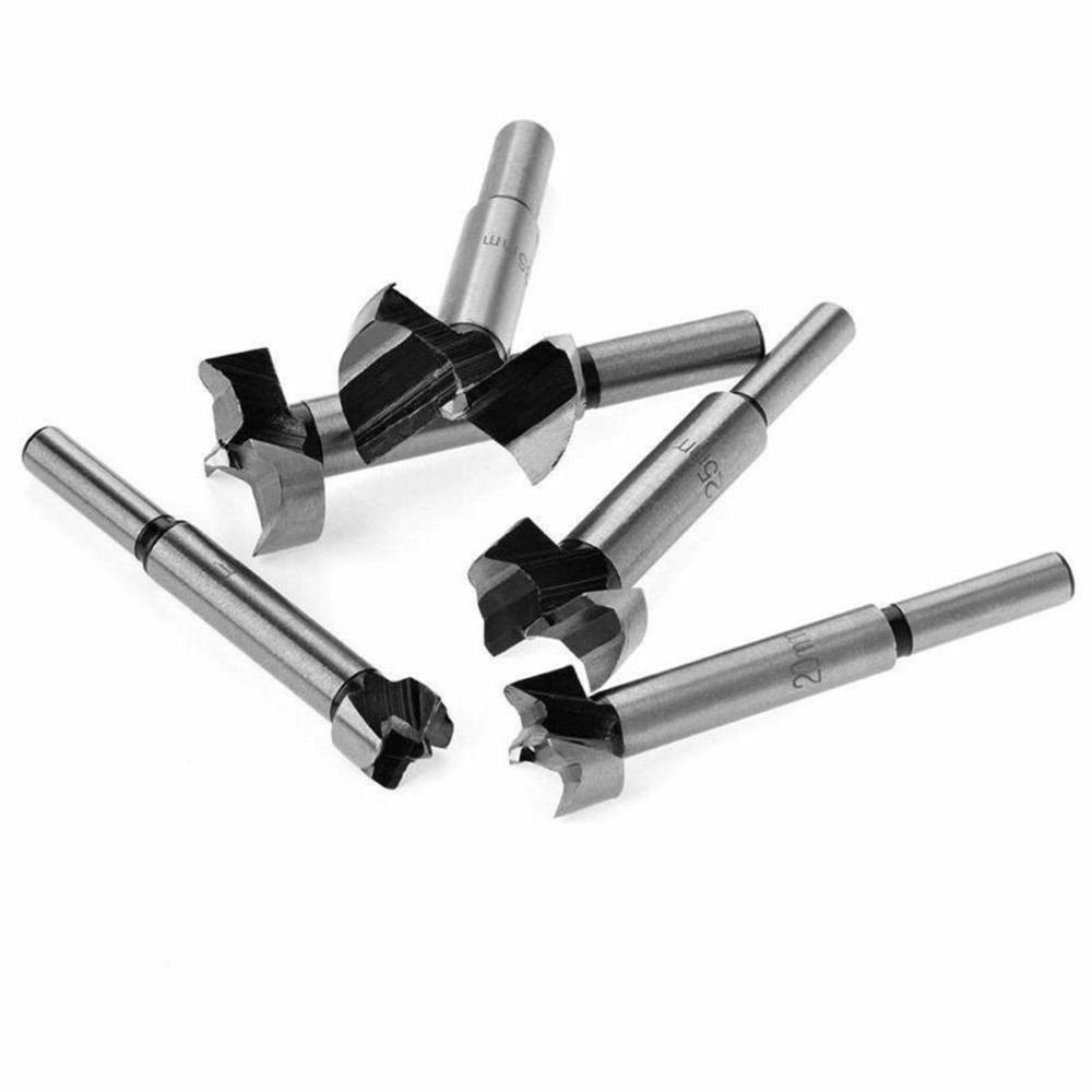 Buy 5 Size Forstner Wood Drill Bits Hole Saw Cutter Hand Wood Tools ...